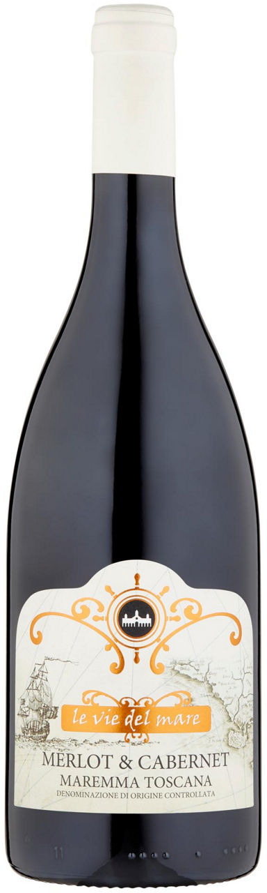 Vino rosso Merlot cabernet doc maremma toscana 750 ml - Immagine 01
