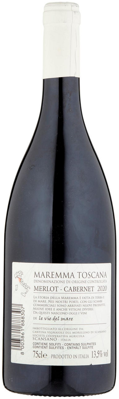 Vino rosso Merlot cabernet doc maremma toscana 750 ml - Immagine 21
