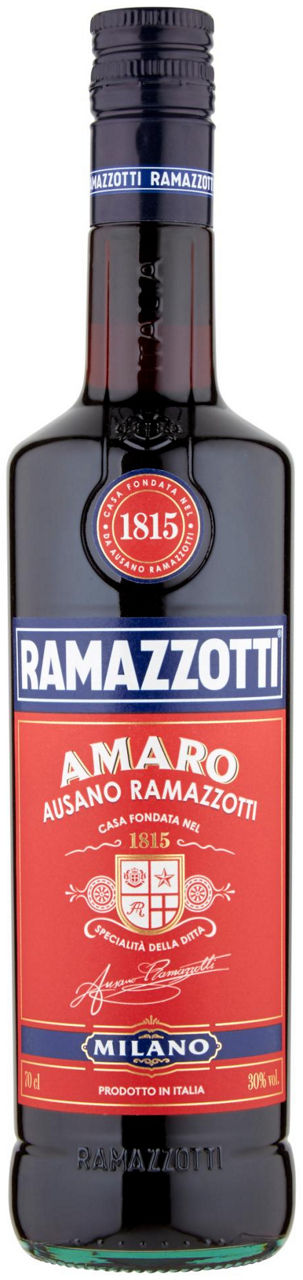 Amaro ramazzotti 30 gradi bottiglia  ml 700