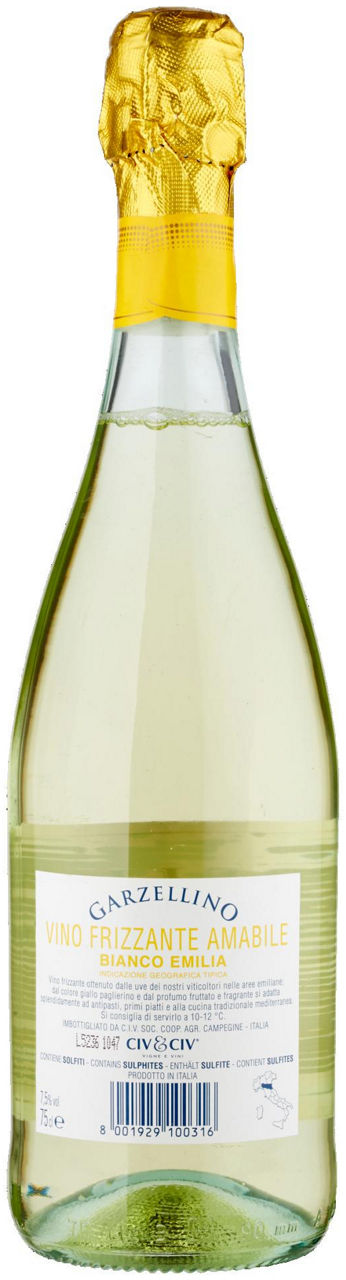 Vino bianco frizzante amabile Garzellino 750 ml - Immagine 21