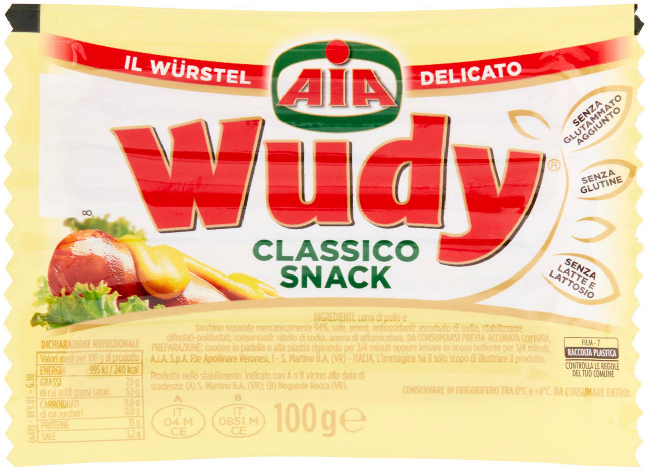 Wurstel classico snack wudy aia pz 4 sv gr 100