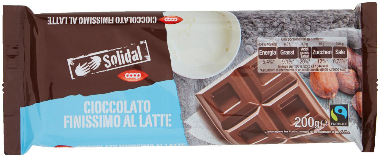 Cioccolato Finissimo al Latte 200 g - 0