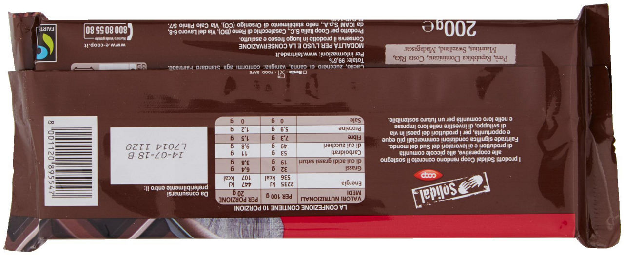 Cioccolato Fondente Extra 200 g - 2