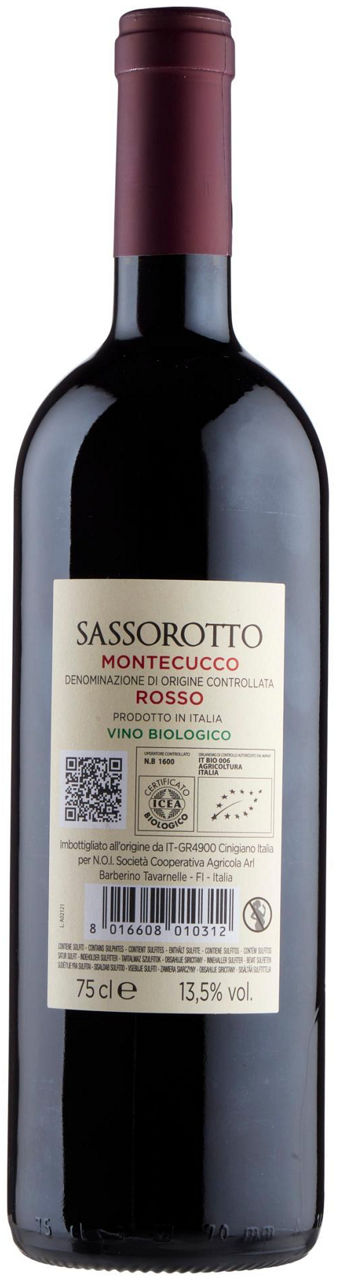 MONTECUCCO ROSSO BIO DOC SASSO ROTTO BOTTIGLIA ML 750 - Immagine 21