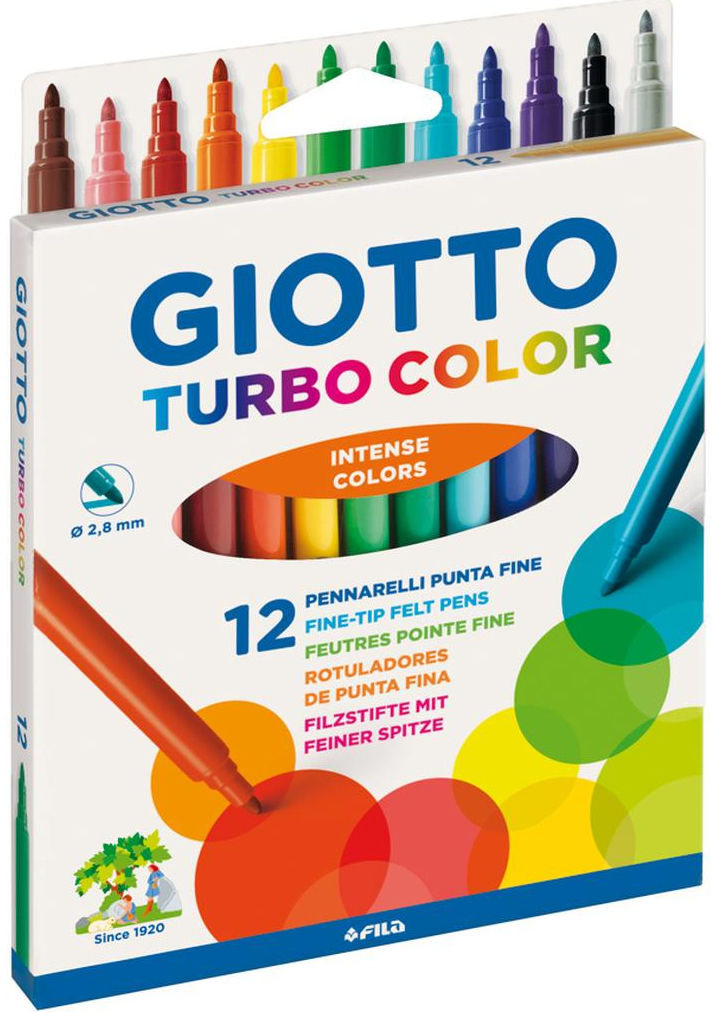 12 pennarelli turbo color giotto