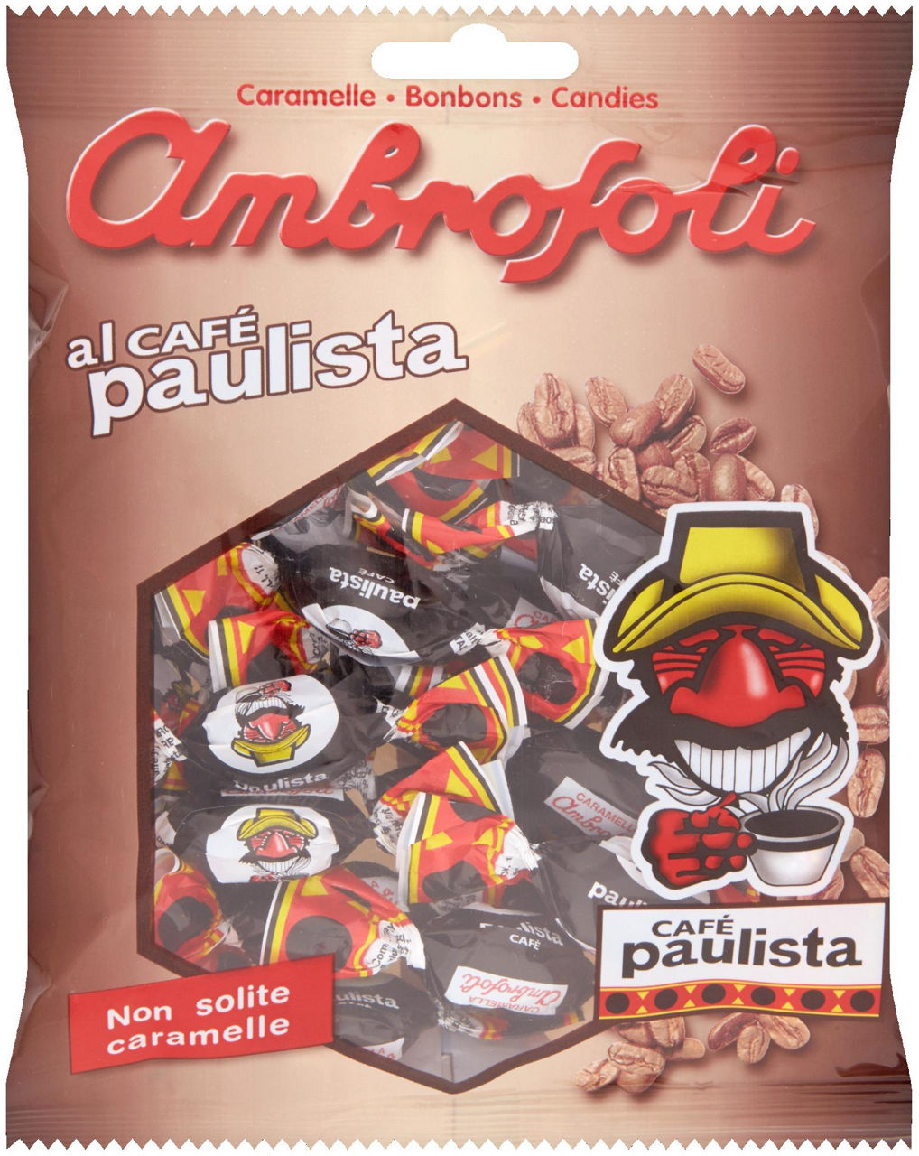 Caramelle ambrosoli caffe' paulista sacc. gr.150