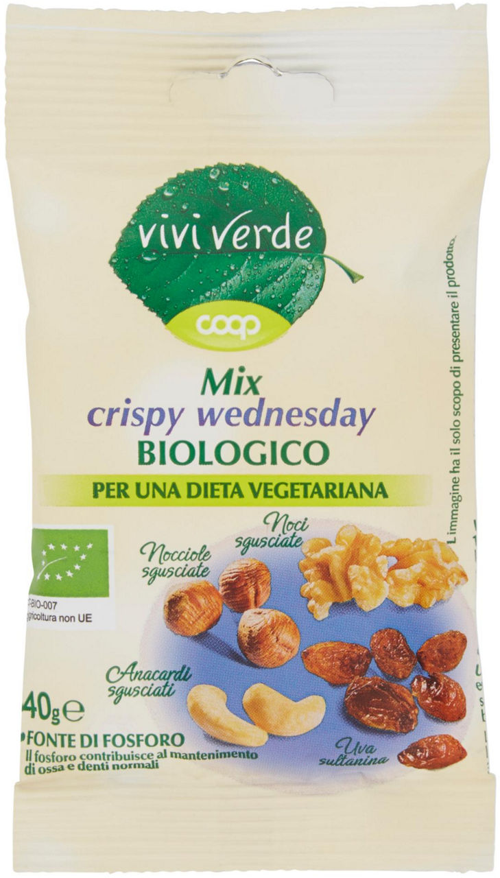 Mix crispy wednesday Biologico Vivi Verde 40 g - 0