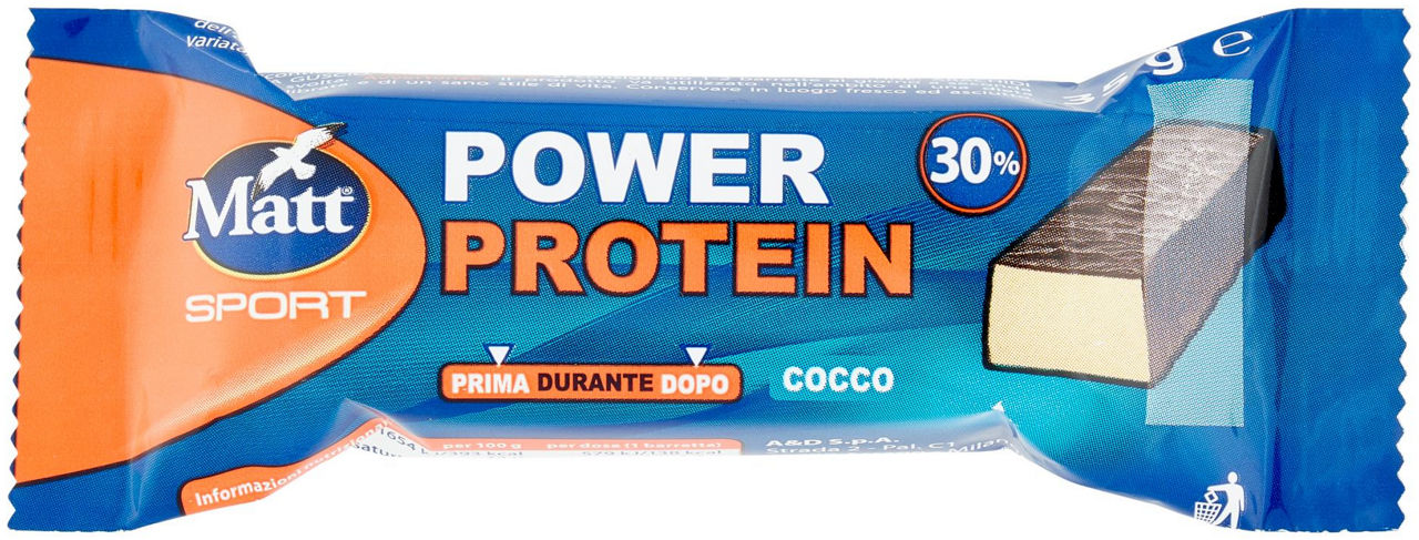 Barrette iperprotein power cocco matt incarto gr.35