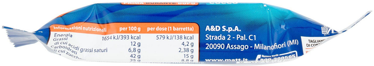 BARRETTE IPERPROTEIN POWER COCCO MATT INCARTO GR.35 - 5