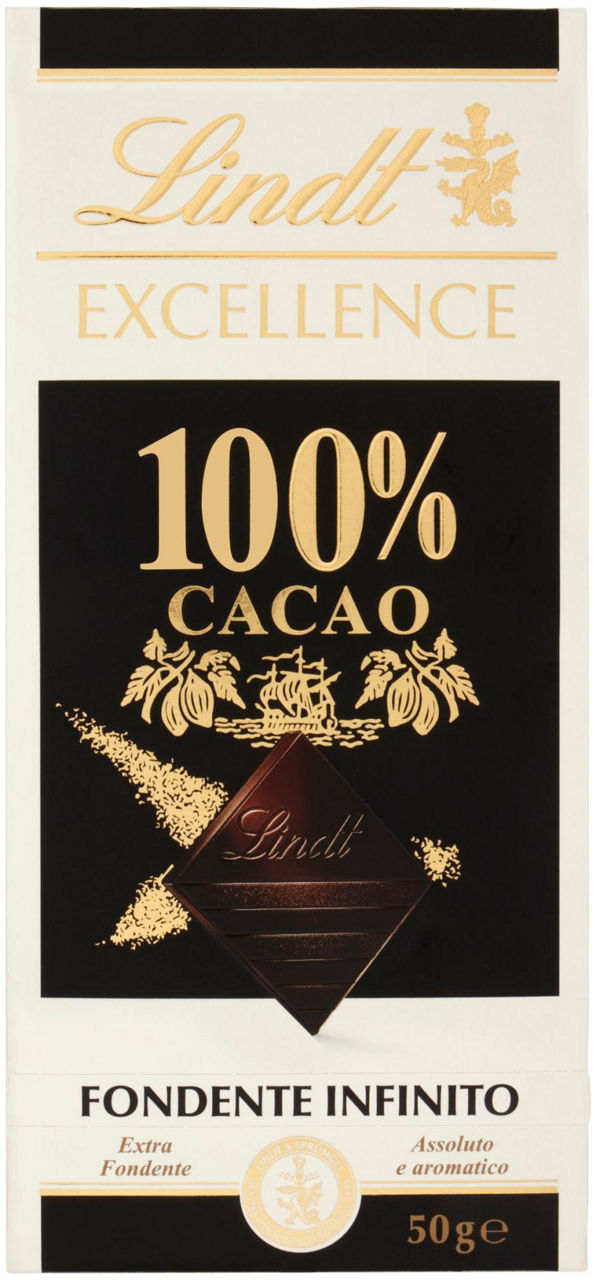Tavoletta excellence 100% cacao fondente infinito 50 g