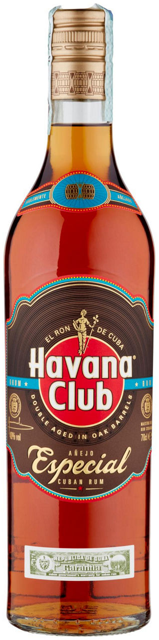 Rum havana club  especial 40 gradi bottiglia ml 700