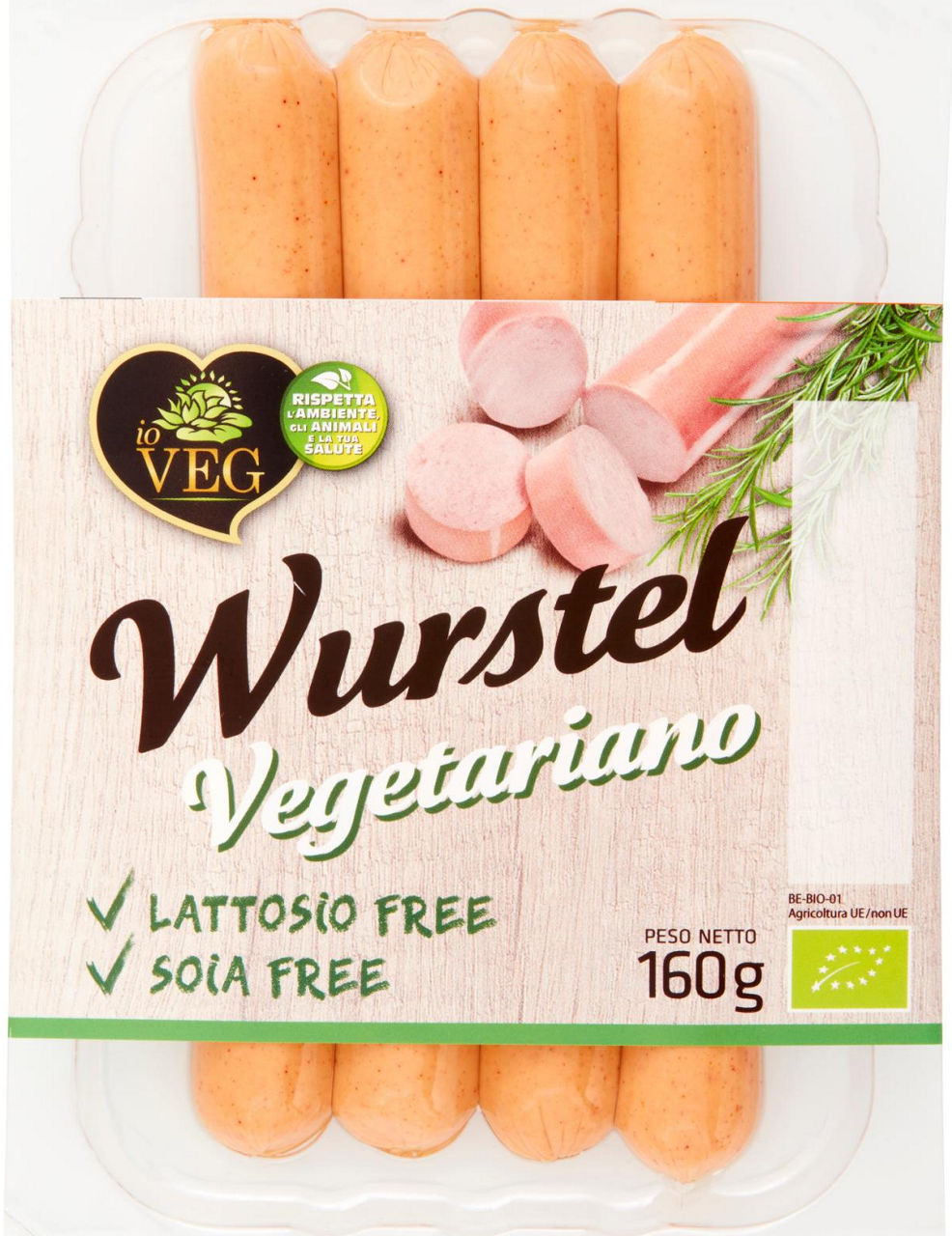 Wurstel vegetale io veg sv 4x40 g 160