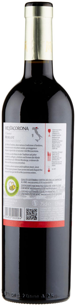 Vino rosso merlot trentino doc 750 ml - Immagine 21