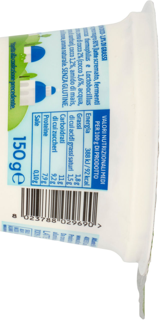 Yogurt greco al cocco 150 gr - Immagine 11