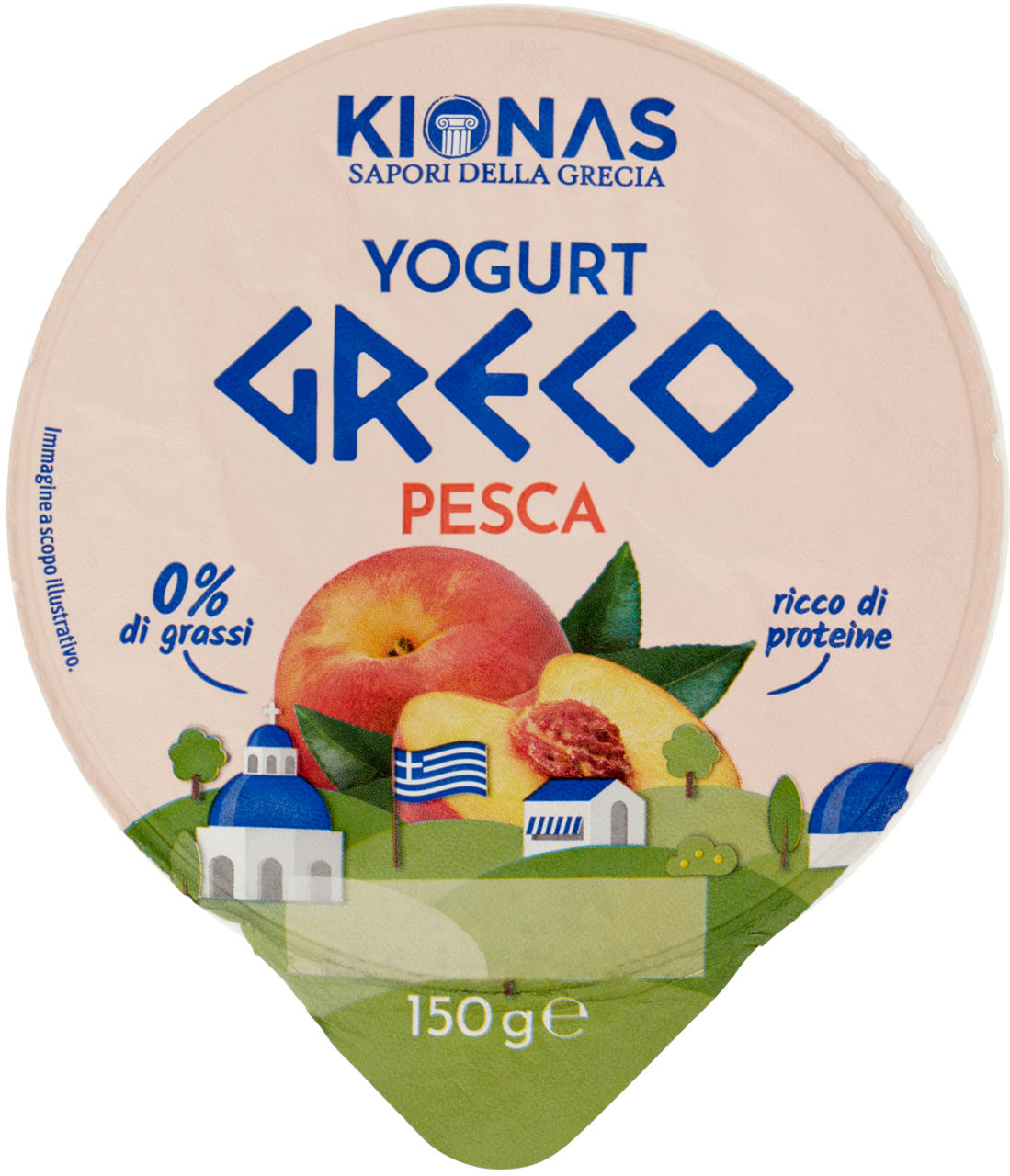 Kionas yogurt greco 0% alla pesca 150g