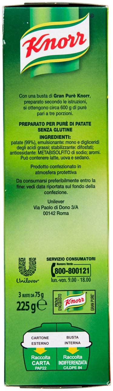 PURE' KNORR  SCATOLA  PZ 3 G 225 - 1