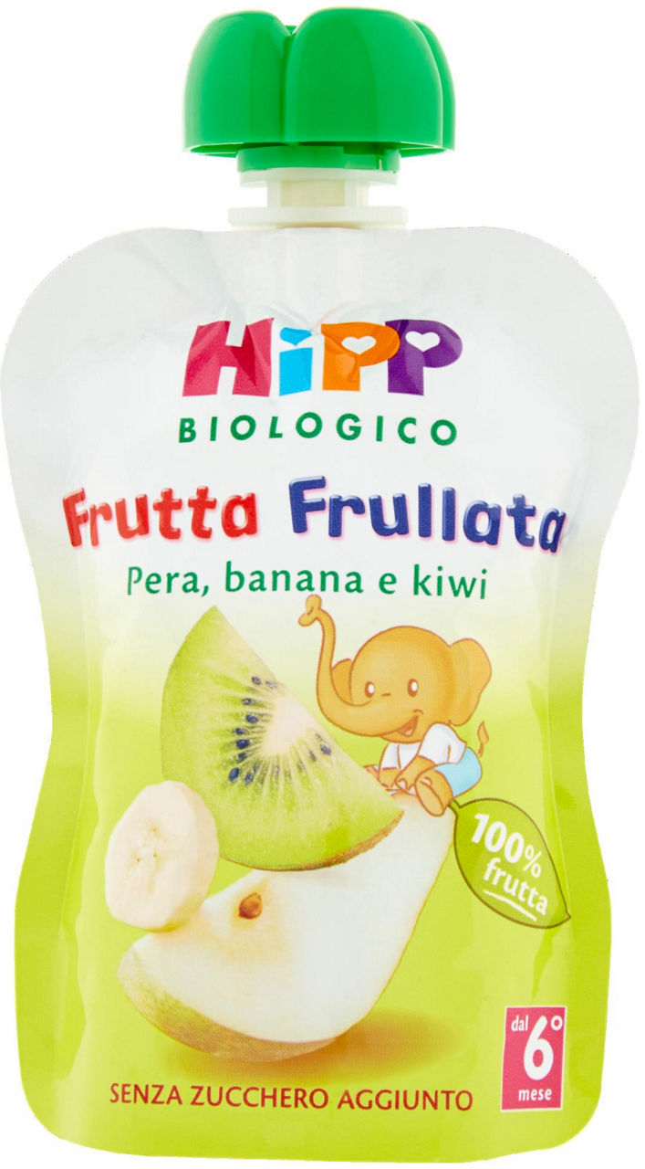 Hipp Frutta frullata Pera, Banana e Kiwi 90GR