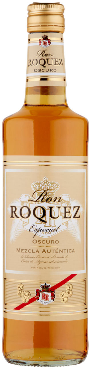 Rum dark roquez 37,5 gradi dilmoor bottiglia ml 700