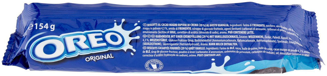 Biscotti al cacao magro ripieni di crema al gusto vaniglia - 154 g - 12