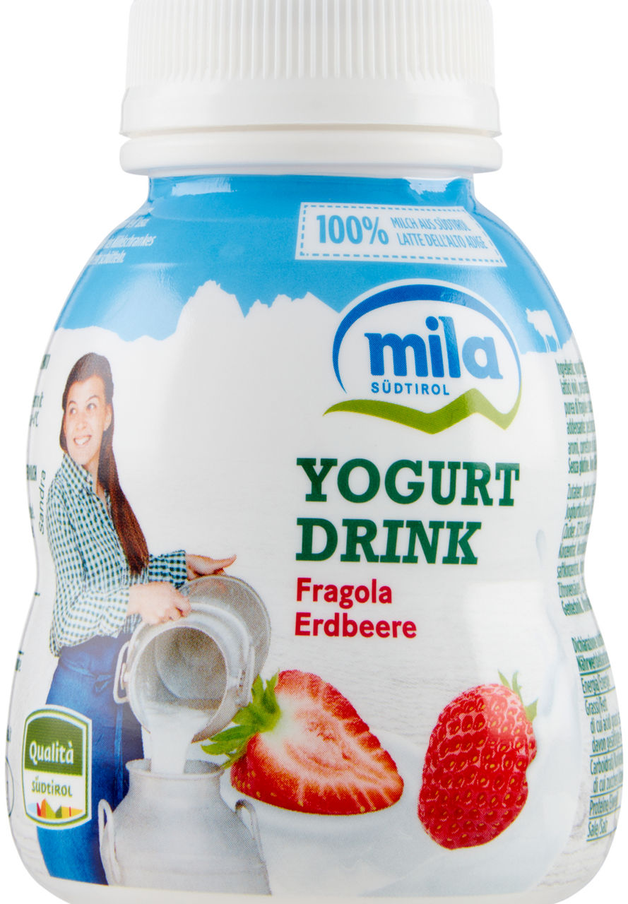 Yogurt drink mila fragola btg 200 g