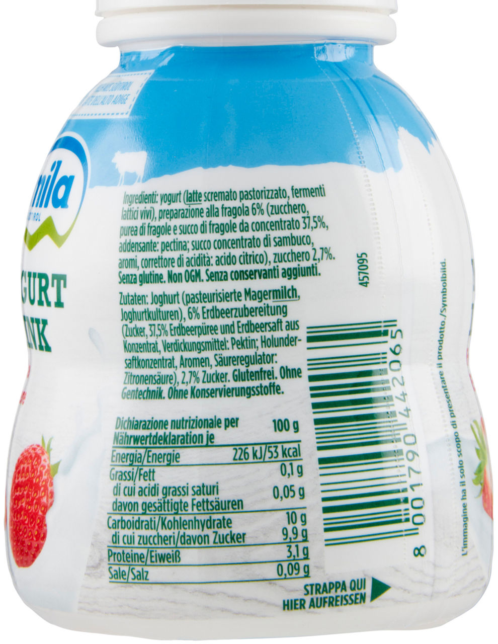 YOGURT DRINK MILA FRAGOLA BTG 200 G - 3