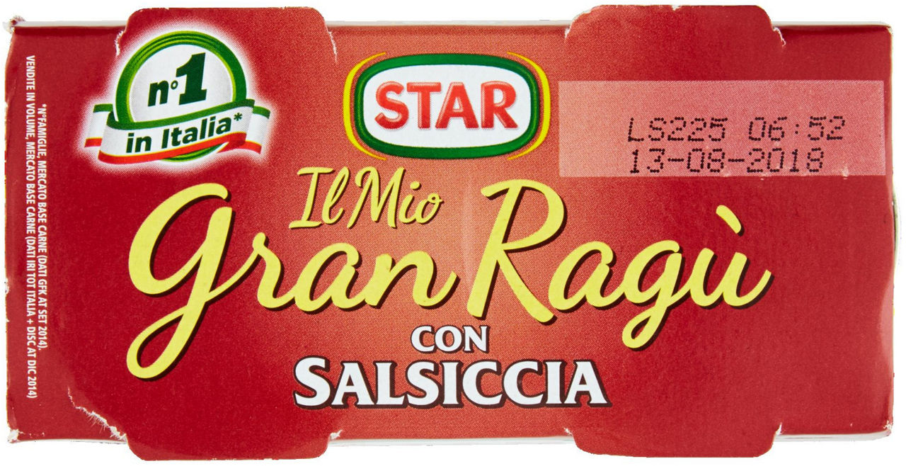 GRANRAGU' SALSICCIA STAR LATTINA 180G X2 - 4