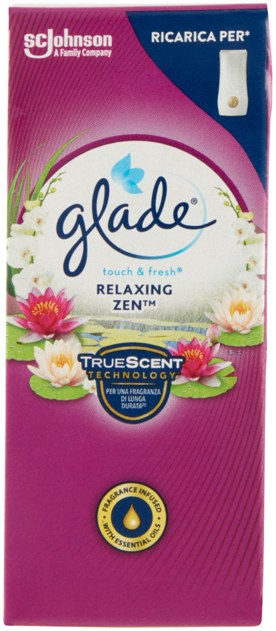 Deodorante amb.ricarica glade touch&fresh marine/lavand/rel.zen ml 10