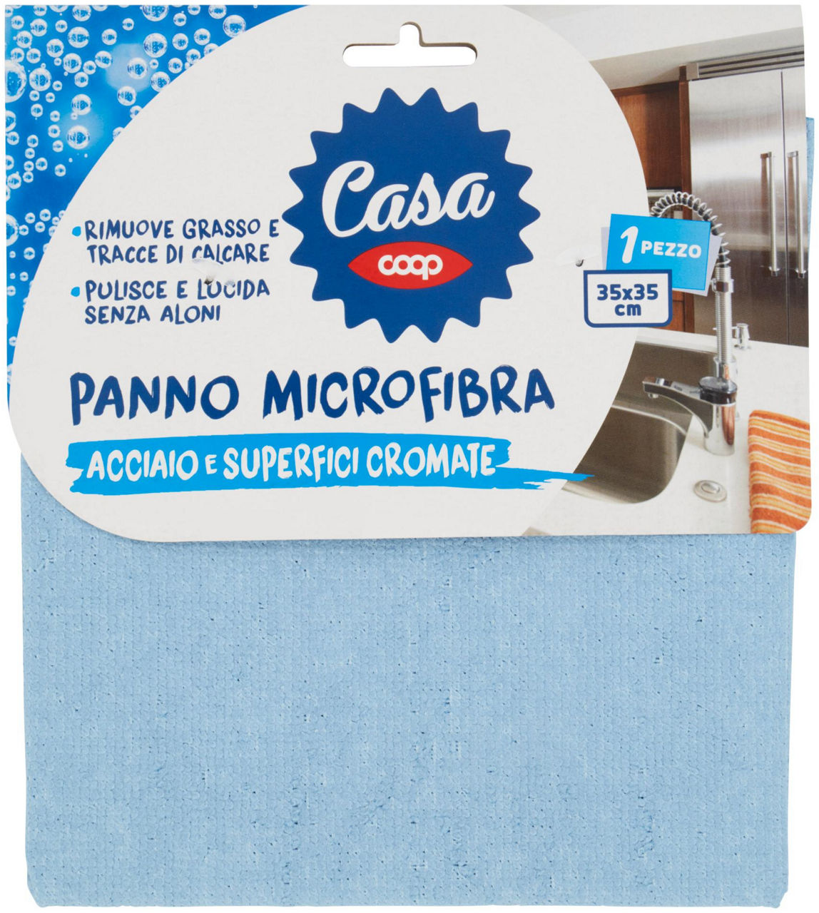 PANNO ACCIAIO CASA COOP 35X35 SACCHETTO PZ.1 - 0