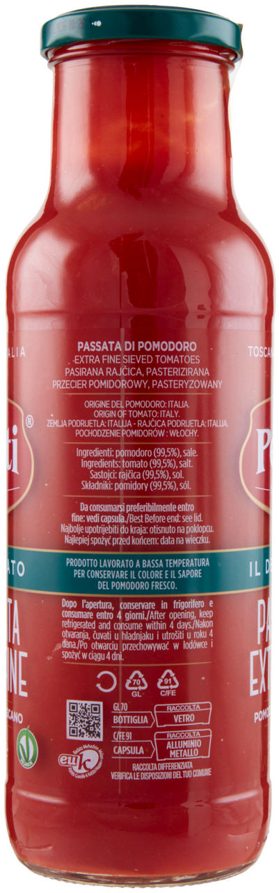 PASSATA CLASSICA  EXTRA FINE IL DELICATO PETTI BOTTIGLIA GR.700 - Immagine 31