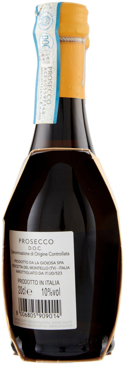 SPUMANTE PROSECCO DOC LA GIOIOSA CLUSTER ML 200X2 - Immagine 11