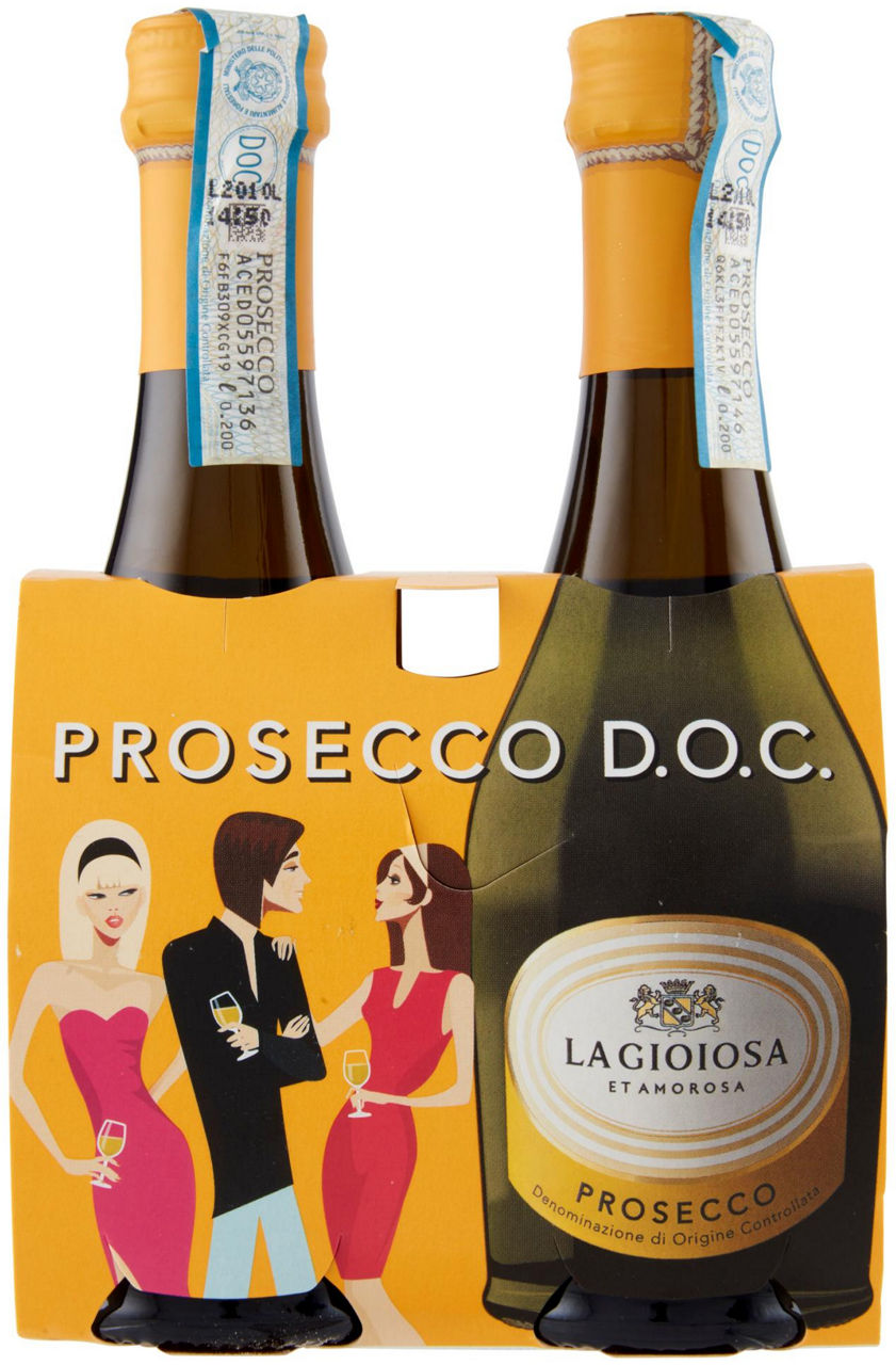 SPUMANTE PROSECCO DOC LA GIOIOSA CLUSTER ML 200X2 - Immagine 21