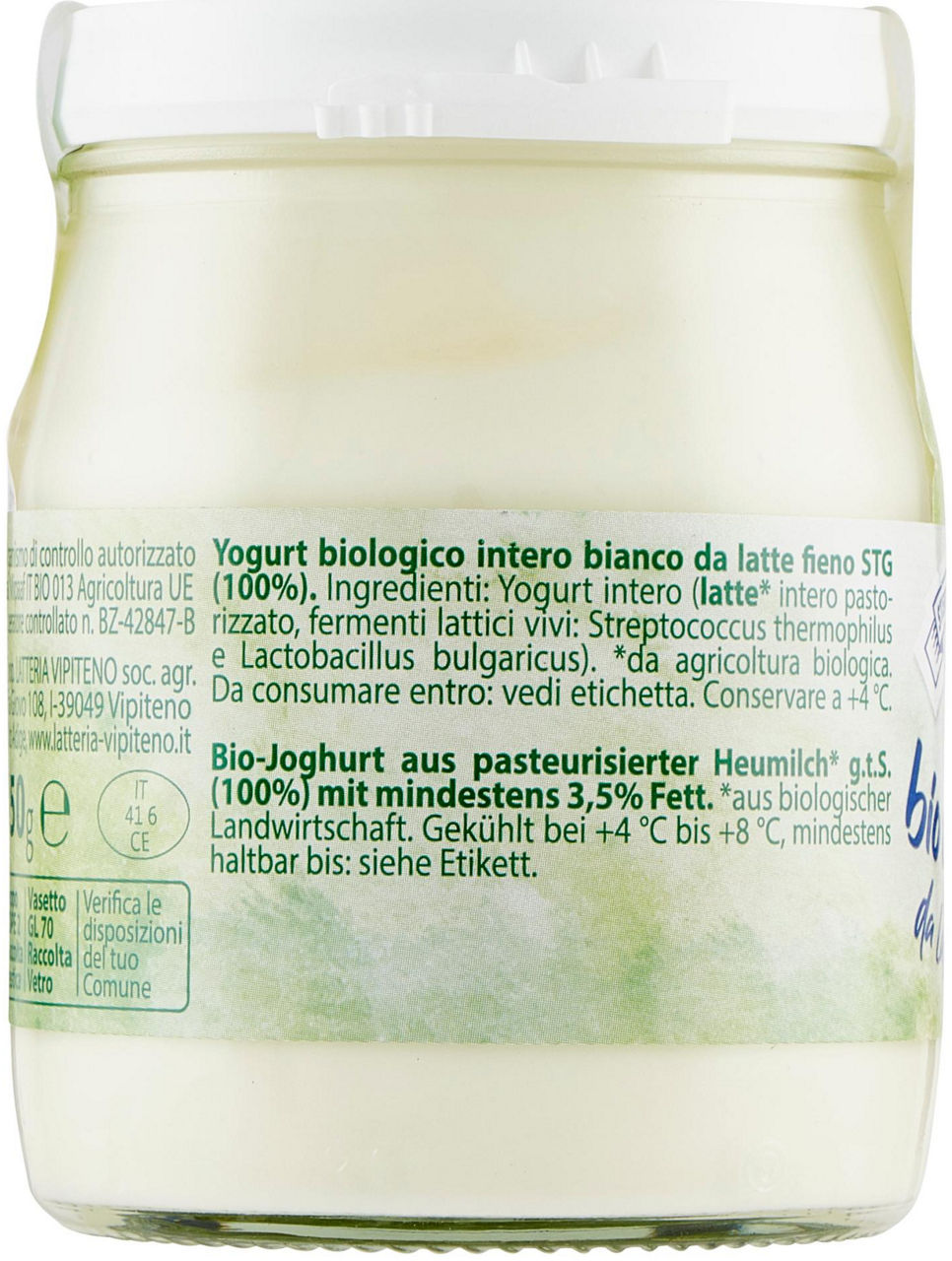 Yogurt da latte fieno bio 150 gr - Immagine 11