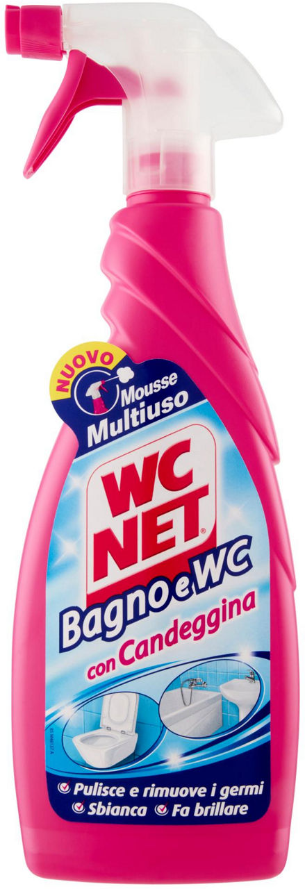 Detergente wc net mousse c/candeggina ml 600