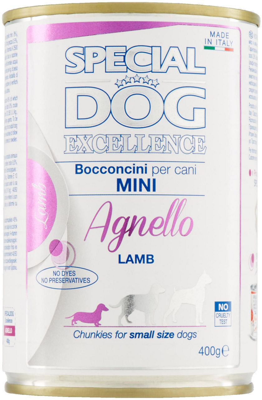 Special dog excellence bocconi mini adult agnello lattina g 400