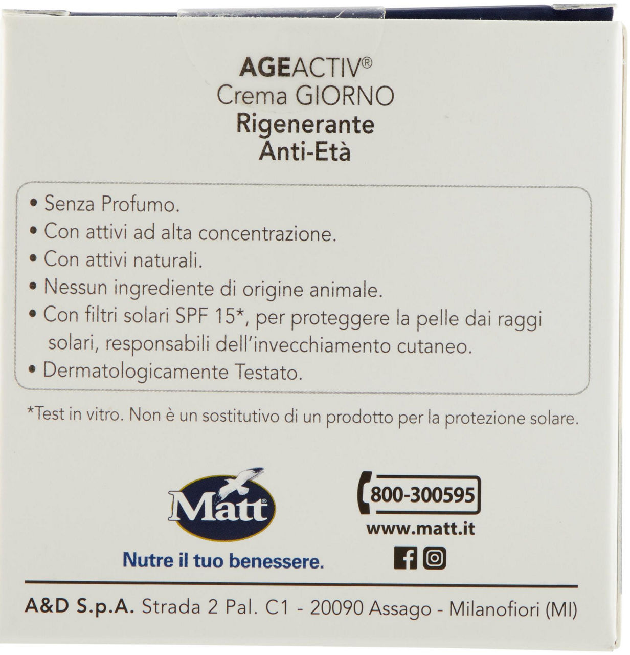 CREMA RIGENERANTE ANTI-ETÀ GIORNO MATT AGE ACTIV ML.50 - 2