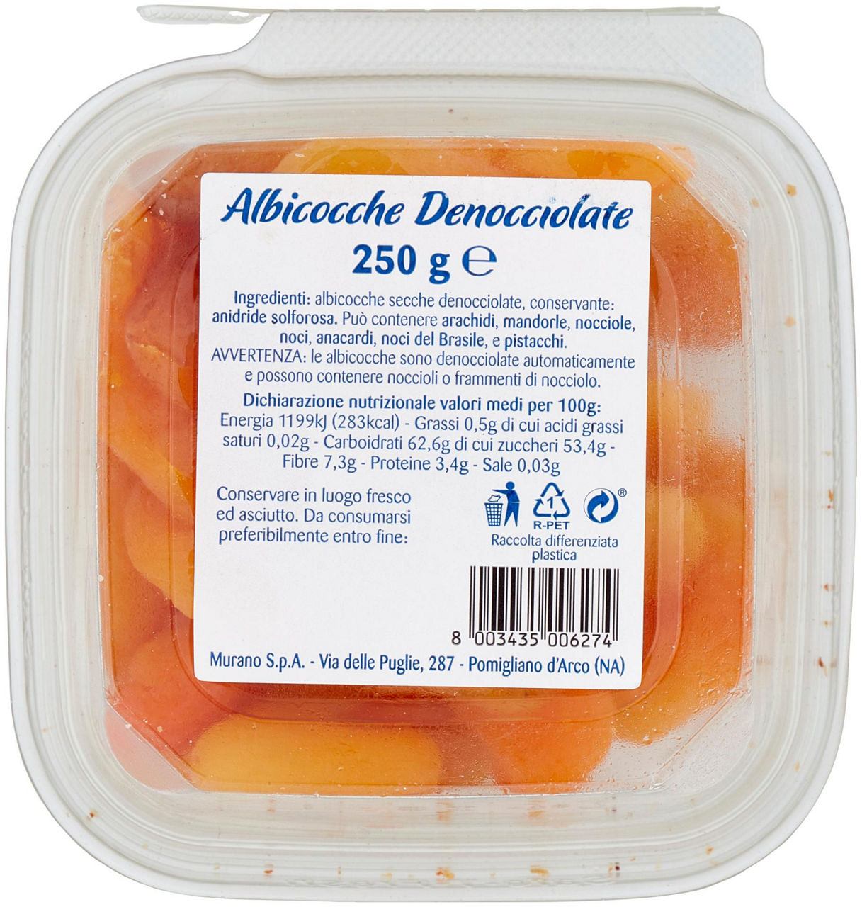 Albicocche Denocciolate 250 g - 2
