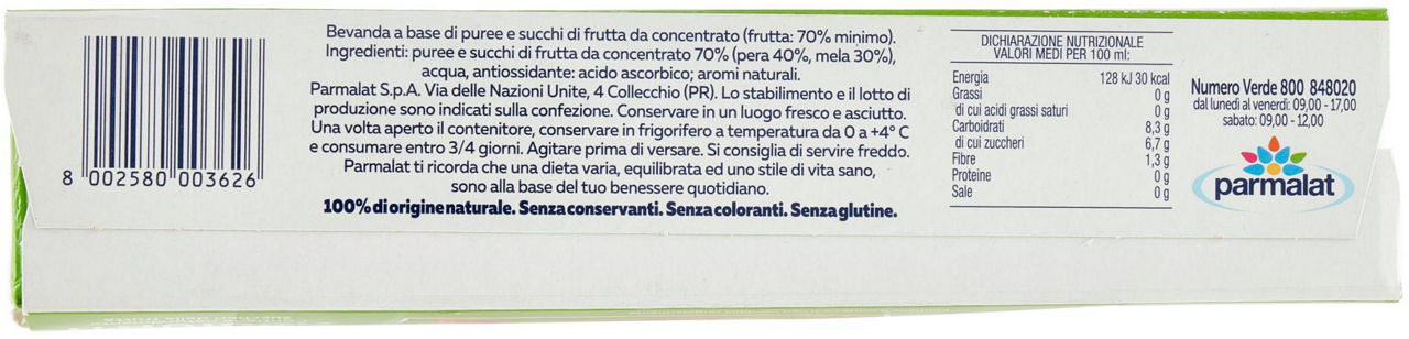 SUCCO SENZA ZUCCHERI AGGIUNTI PERA SANTAL CLUSTER ML 200 X 3 - Immagine 51