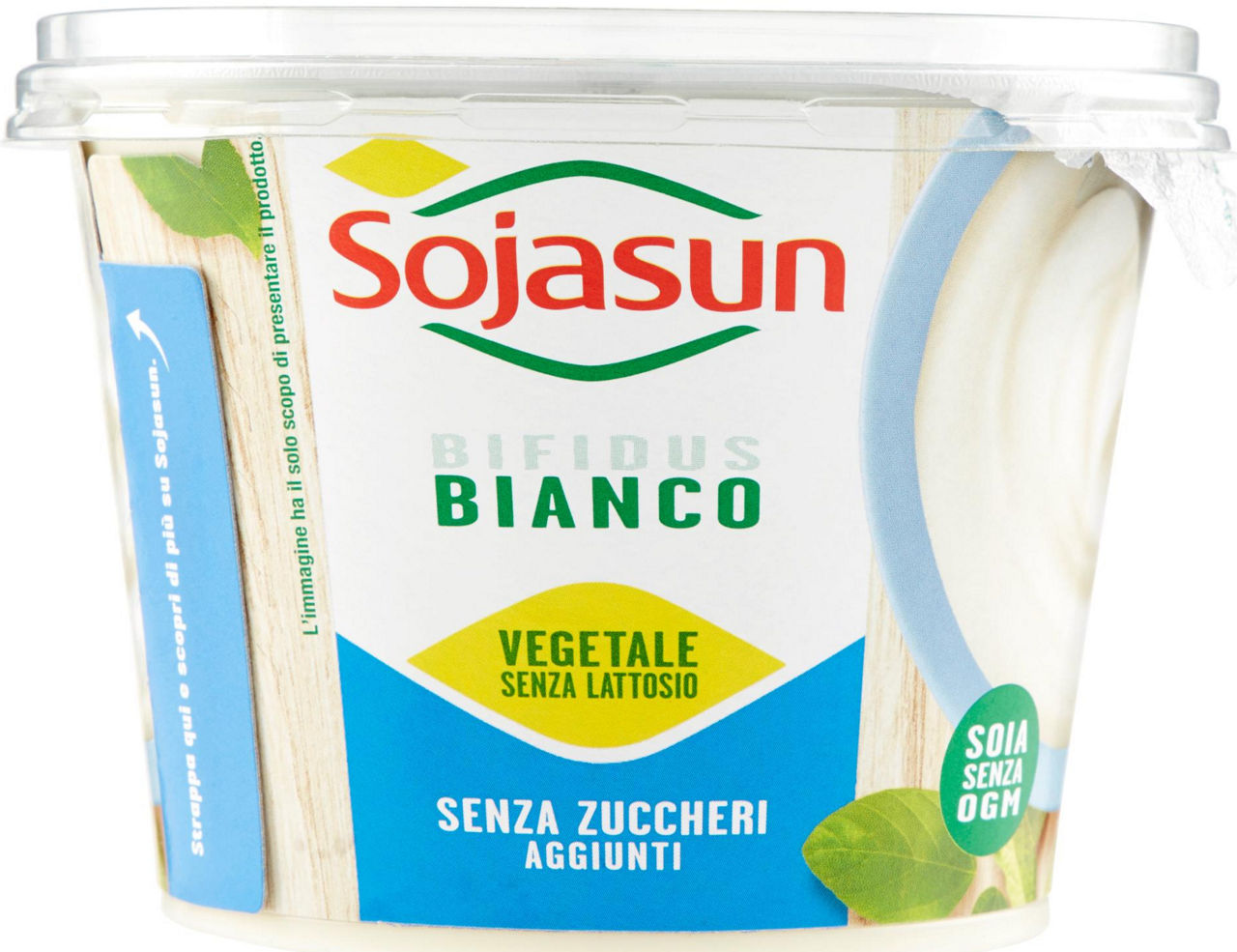 Sojasun bifidus bianco naturale con calcio senza zucchero barattolo g 250
