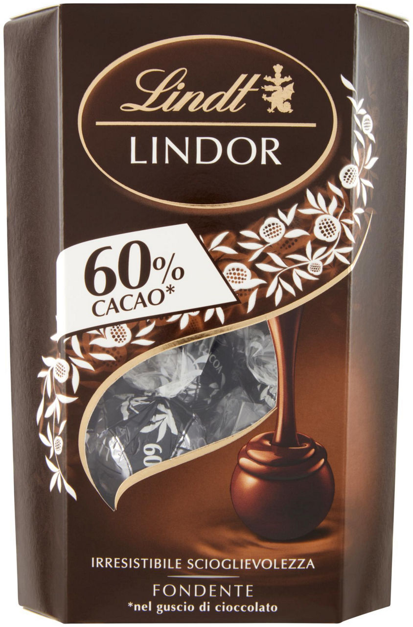 Cioccolatini cornet lindt lindor 60% cacao g 200