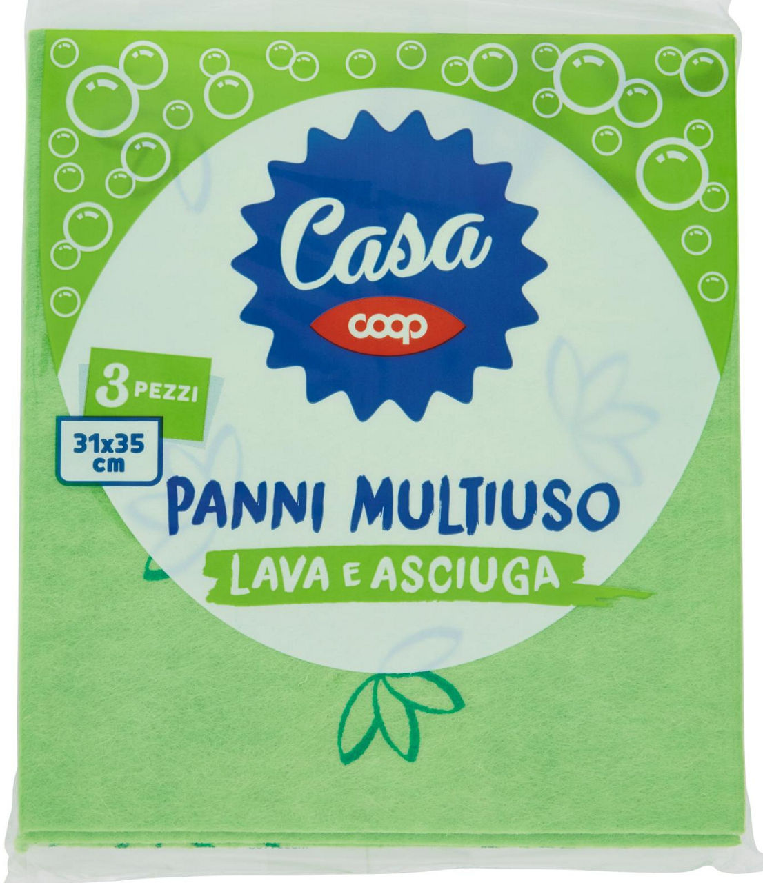 PANNI MULTIUSO LAVA&ASCIUGA COOP 31X35 CM BUSTA PZ.3 - 0