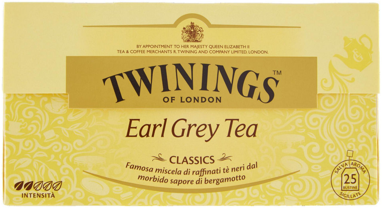 TEA TWININGS EARL GREY SCATOLA 25 FILTRI GR.50 - 0