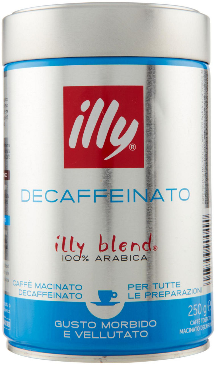 CAFFE' ILLY ESPRESSO MACINATO DECAFFEINATO BARATTOLO G  250 - 2