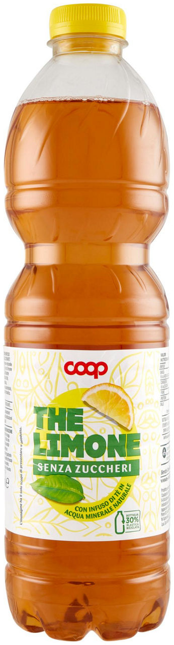 The al limone senza zucchero coop rpet 30% l 1,5