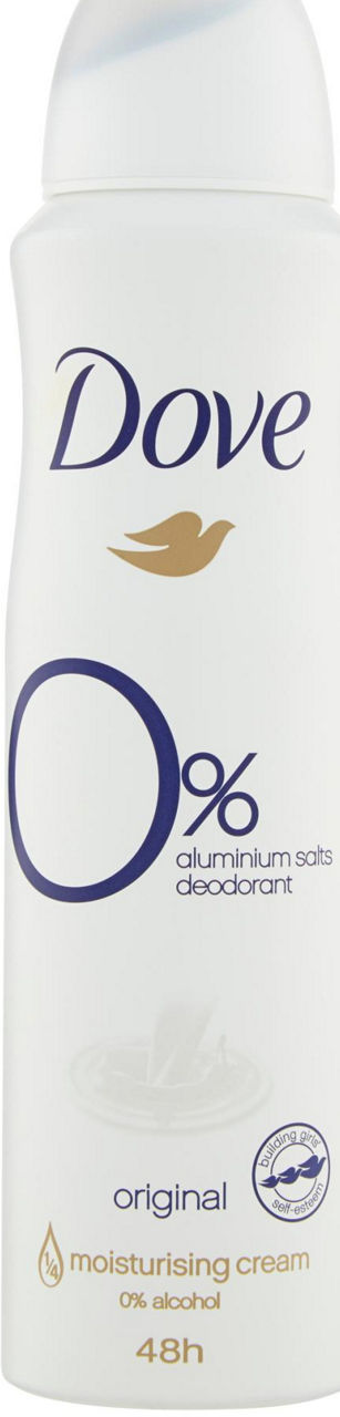 Deodorante dove original 0% sali spray ml.150