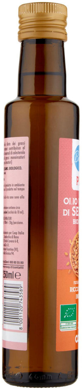 olio di semi di sesamo biologico 250 ml - 1