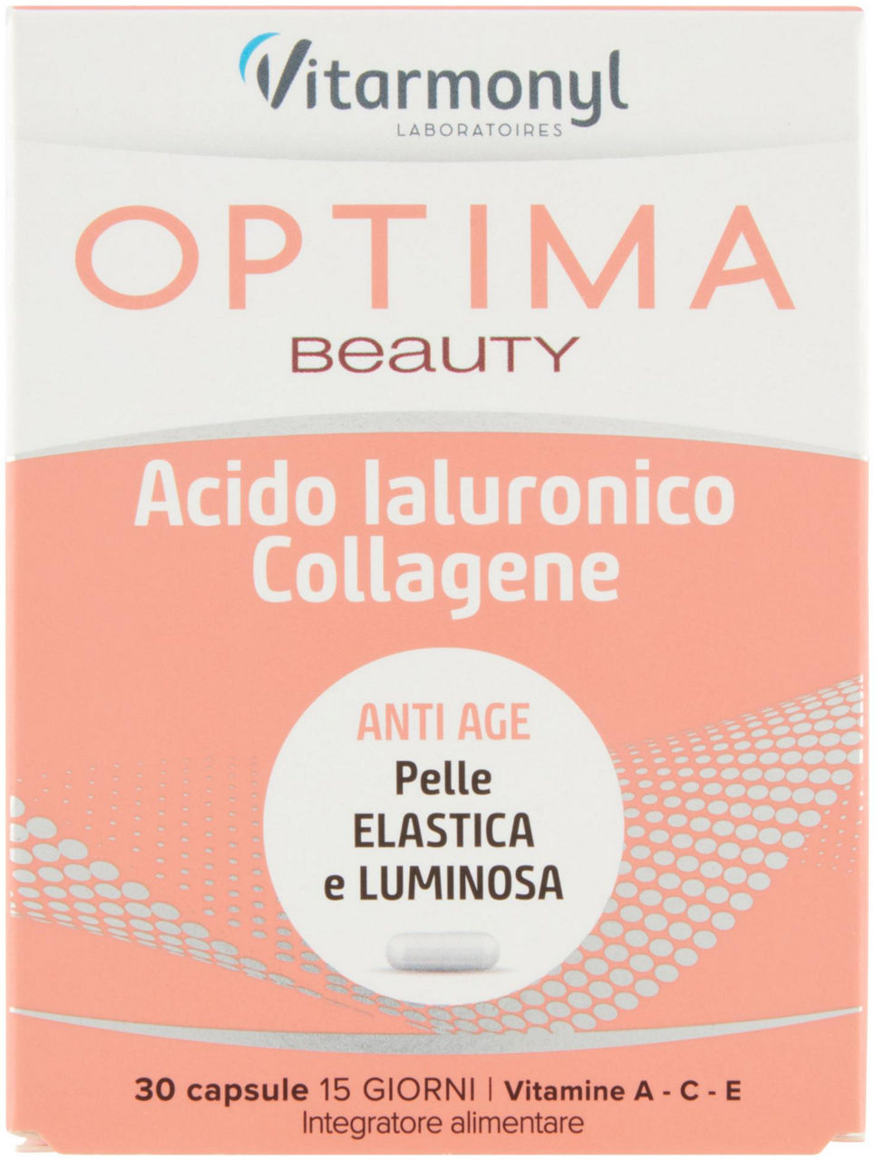 Integratore optima beauty acido ialuronico collagene vitarmonil g. 13,7