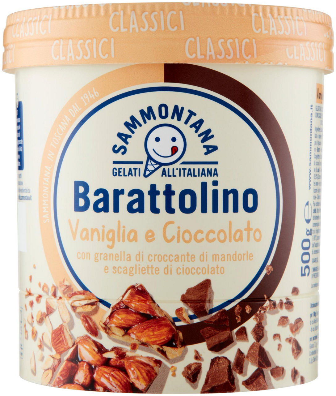 Barattolino classico vaniglia cioccolato sammontana g 500
