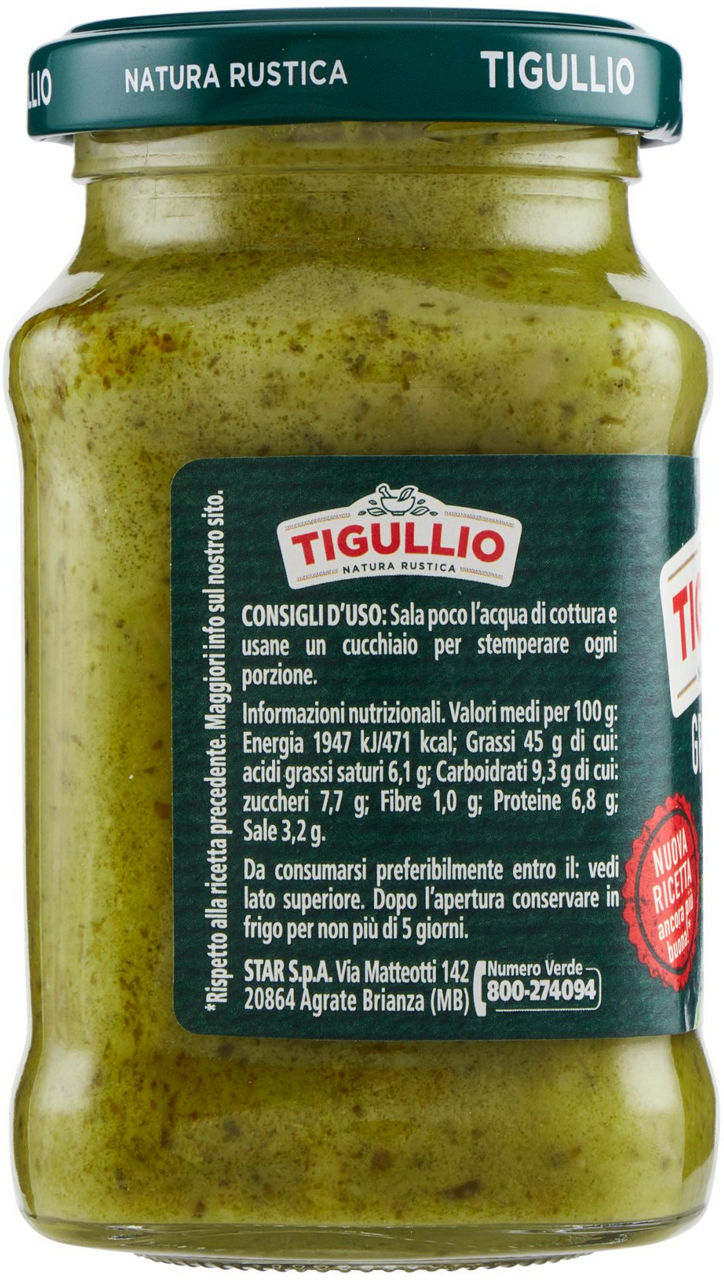 GRAN PESTO TIGULLIO GENOVESE STAR VASO VETRO G 190 - Immagine 11