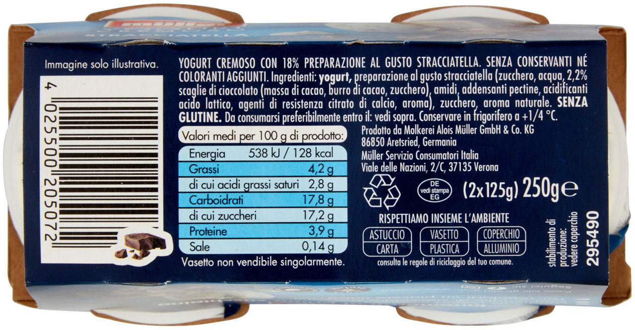 Yogurt cremoso alla stracciatella 2 pz da 125 gr - Immagine 51