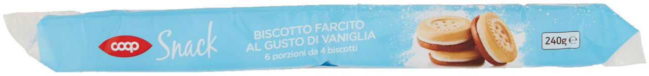 Snack Biscotto Farcito al Gusto di Vaniglia 6 x 40 g - 5